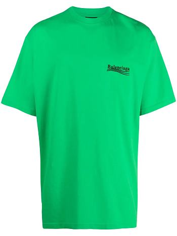 Balenciaga logo-embroidered cotton T-shirt - 001