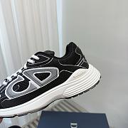 Dior shoes B30 Black Black White Mesh And Technical Fabric  - 2
